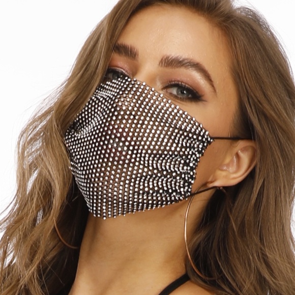 Purple Rhinestone  Bling Mask.(Mask Cover) - Picture 4 of 16